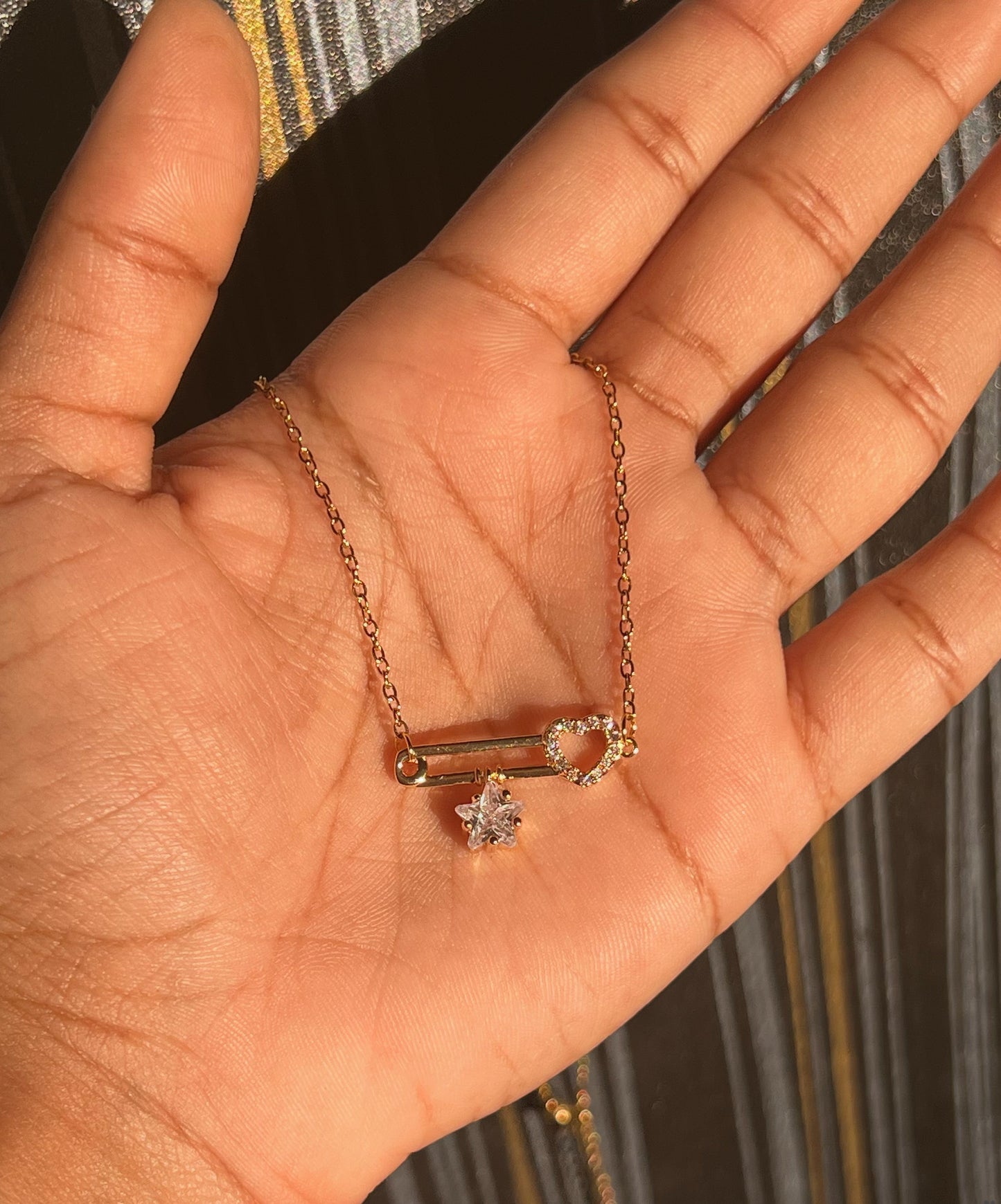 Star & Heart Pin Chain