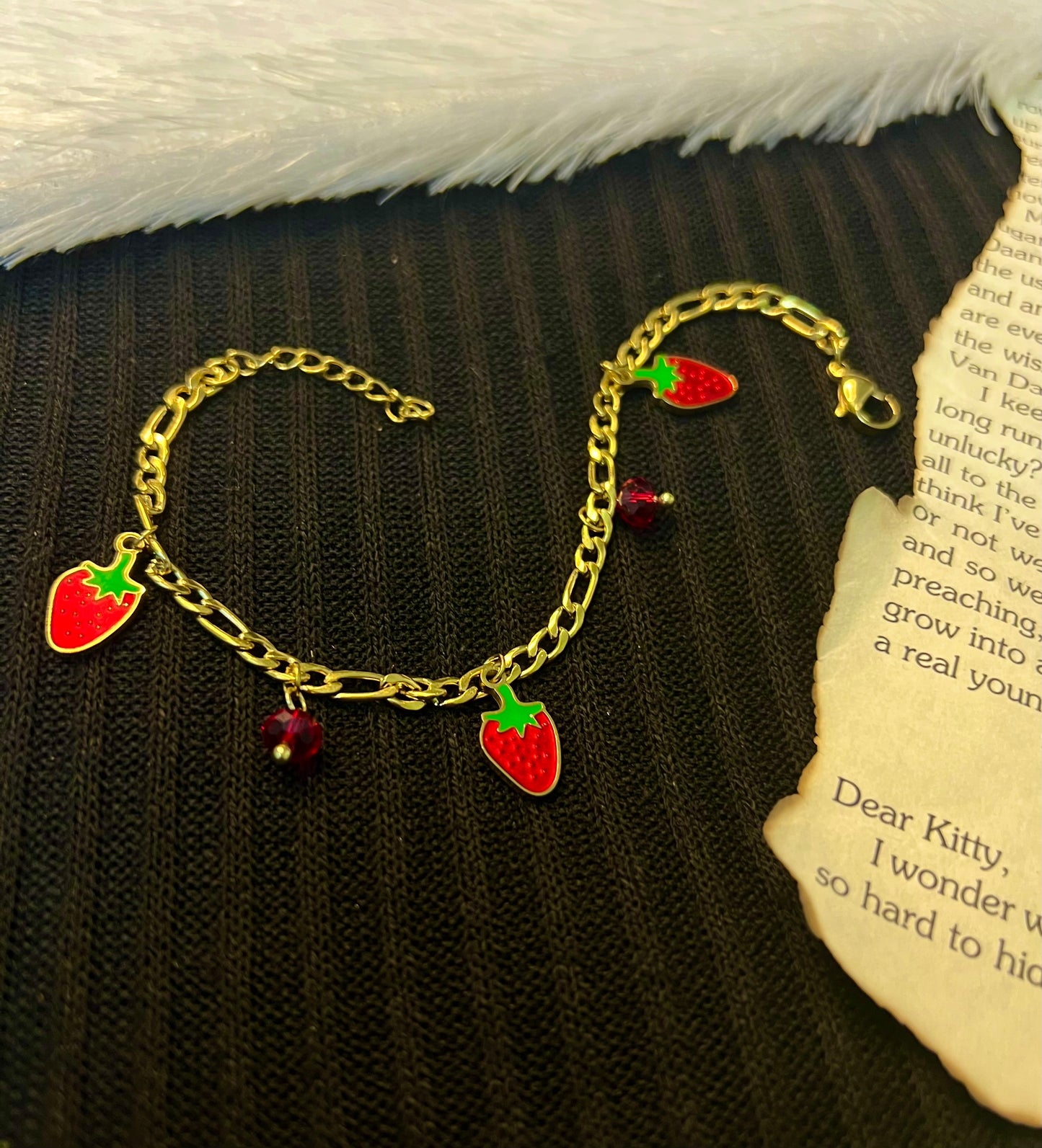 Strawberry Charm Bracelet