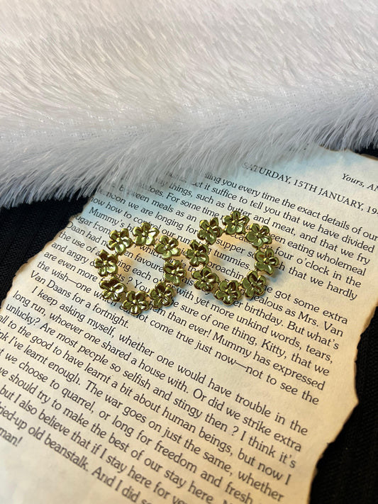 Floral Wreath Hoop Earrings