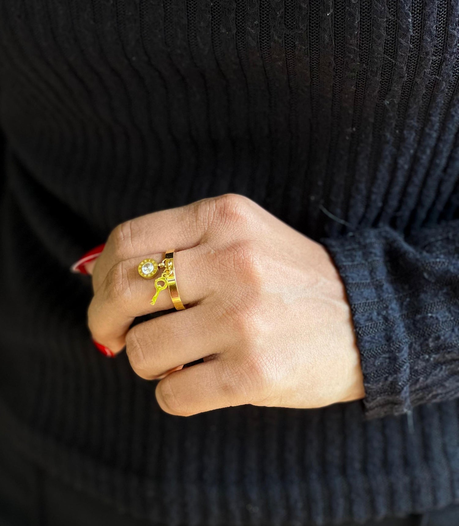 Secret Hours Charm Ring