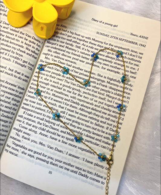 Flower Bead Chain (Blue)
