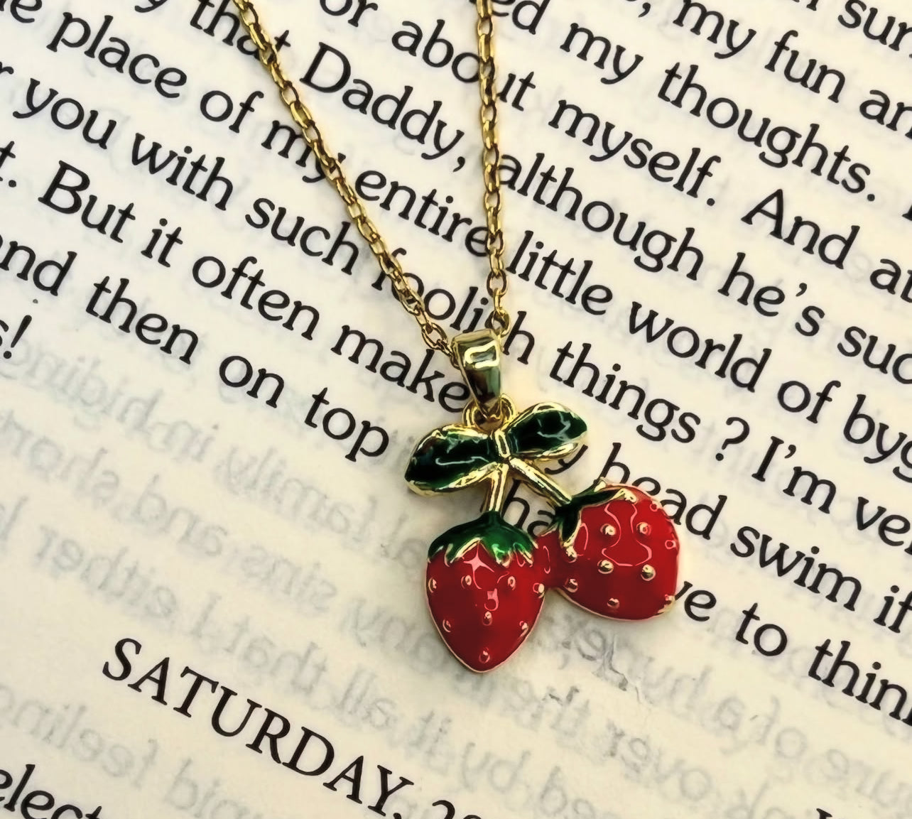 Mini Strawberry Pendant