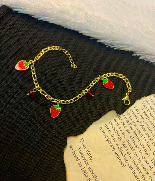 Strawberry Charm Bracelet