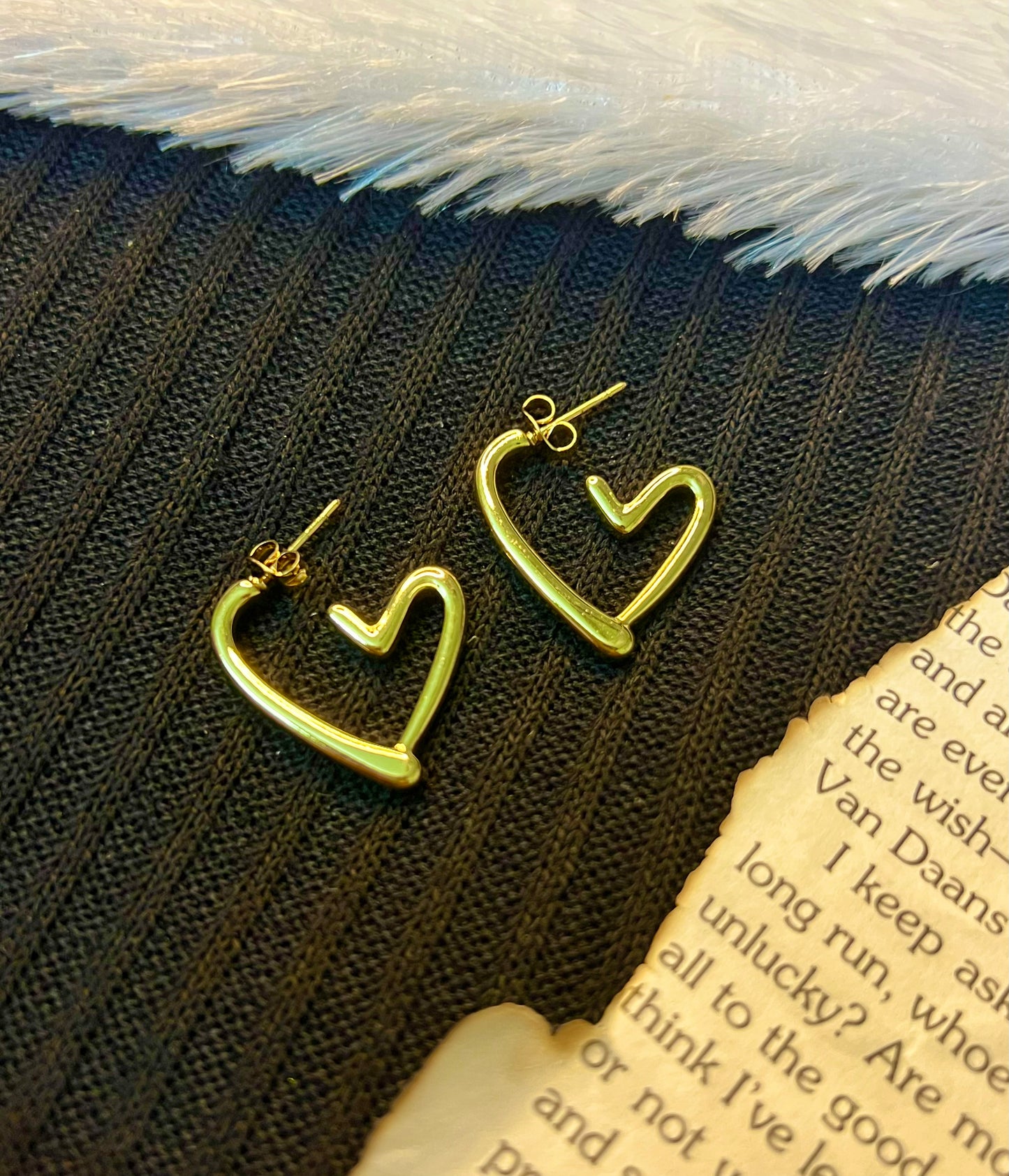 Open Heart Earrings