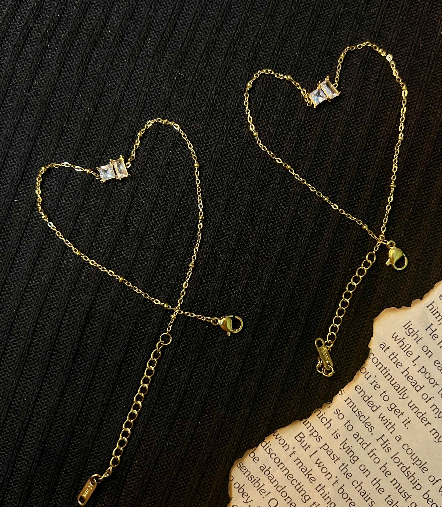 Invisible Sparkle Anklets