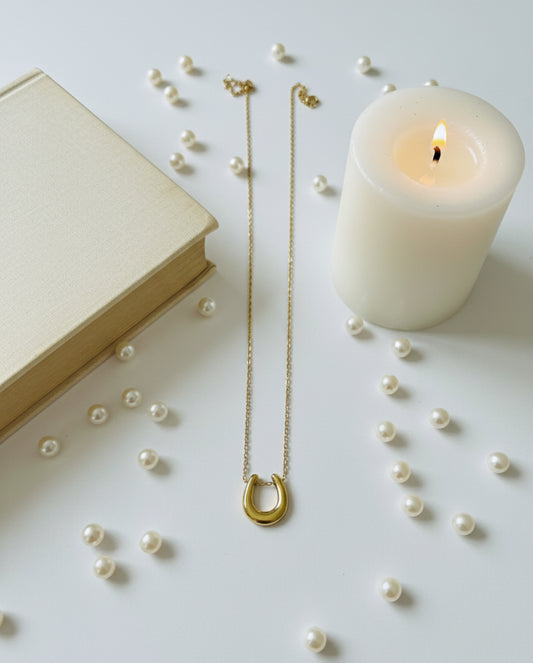 Golden Horseshoe Pendant