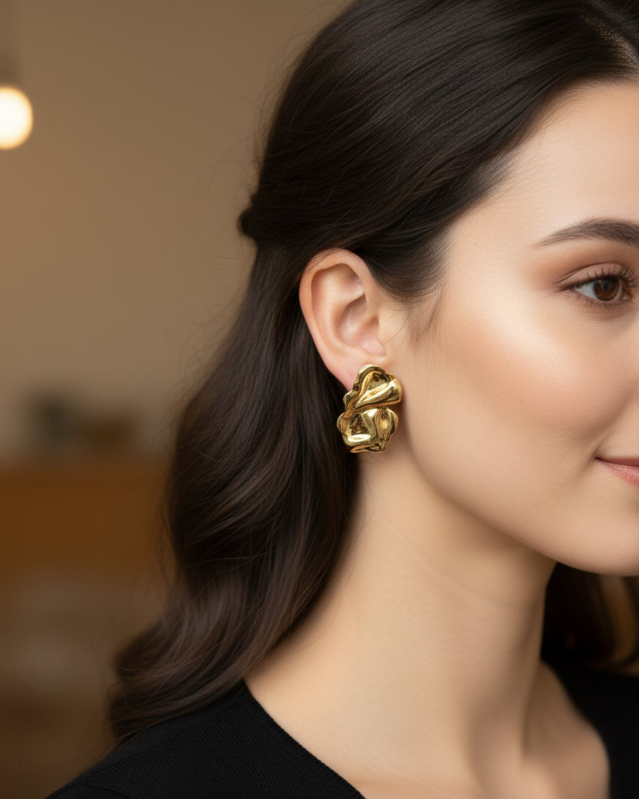 Golden Statement Earrings