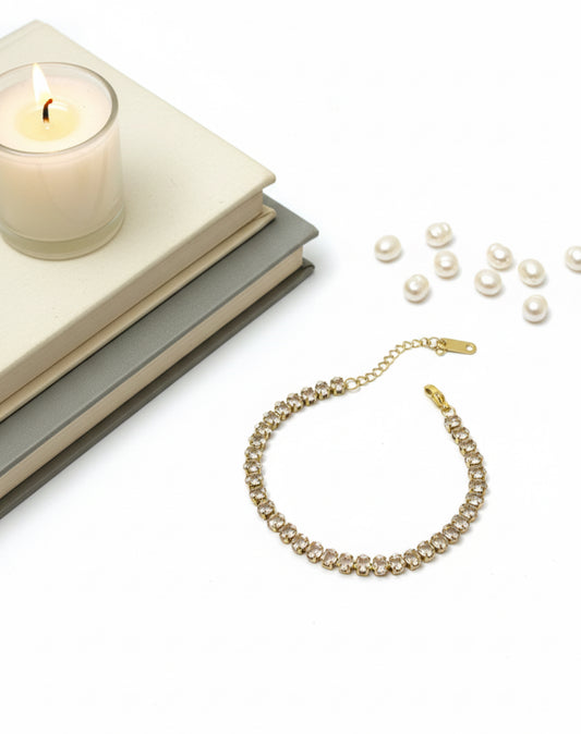 Crystalline Tennis Bracelet