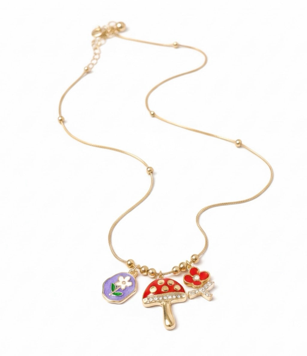 Mushroom Charm Chain