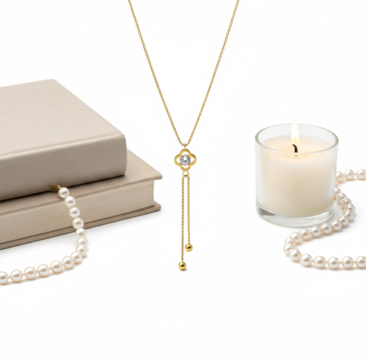 Clover Tassel Lariat