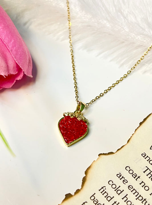 Crystal Strawberry Chain