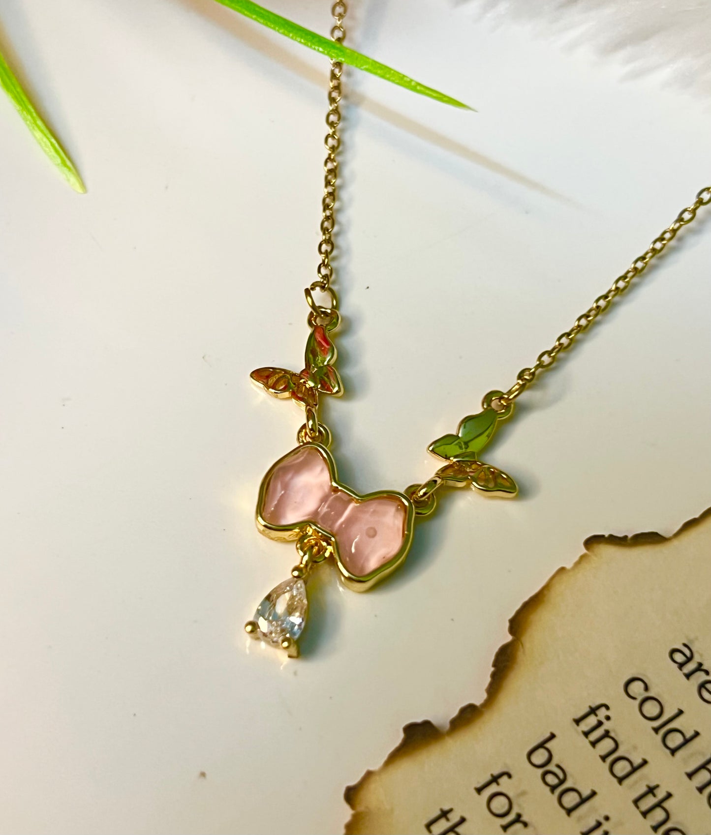 Bow & Butterfly Chain