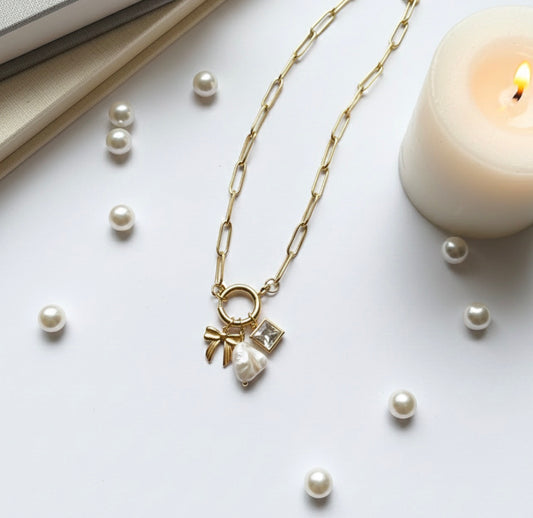 Paper clip Link Charm Chain