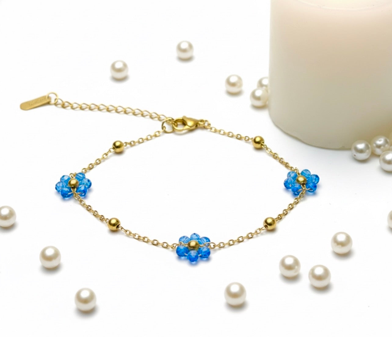 Flower Bead Bracelet