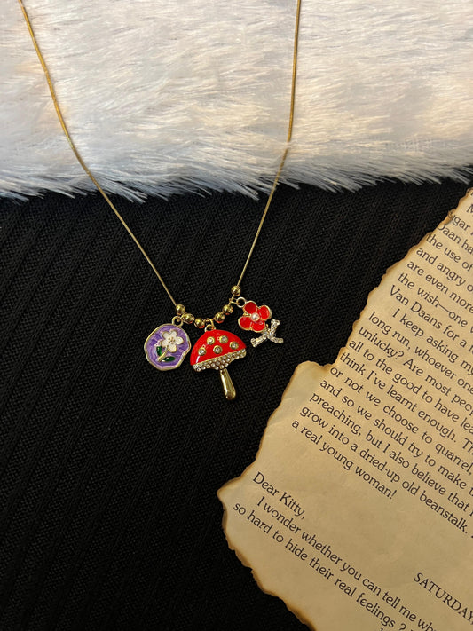 Mushroom Charm Chain
