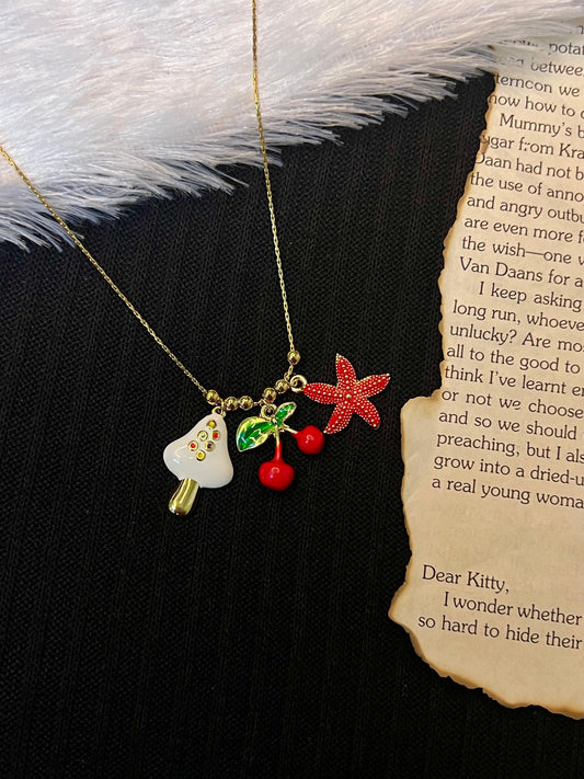 Coastal Cherry Charm Chain